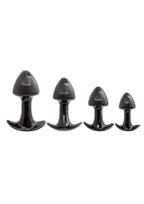 Walk Around Trainer Plugs - Black - 4 Pack