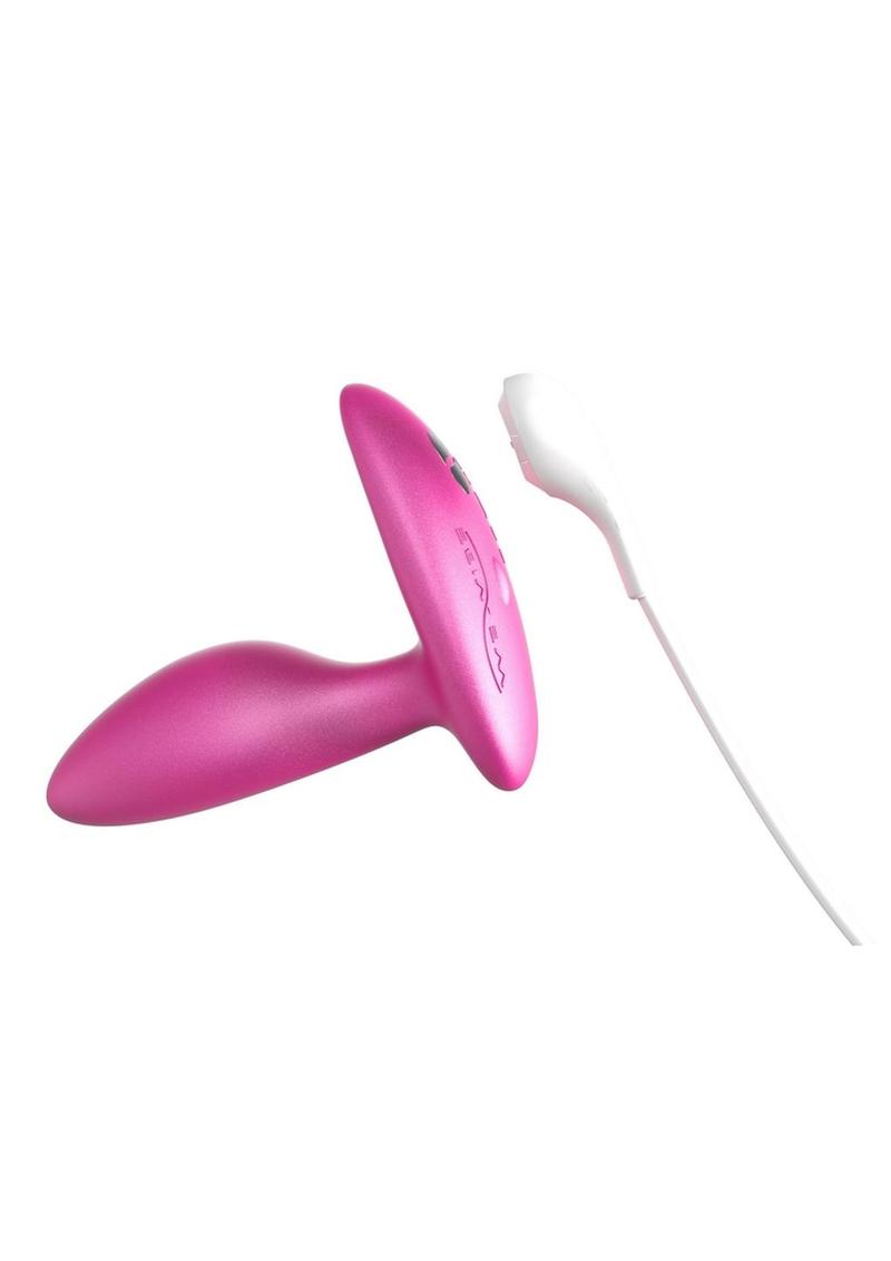 We-Vibe Ditto+ App Compatible Vibrating Rechargeable Silicone Plug with Remote Control - Cosmic
