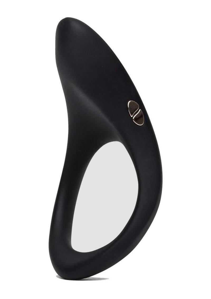 We-Vibe Verge 2 Rechargeable Silicone Vibrating Perineum Cock Ring - Black