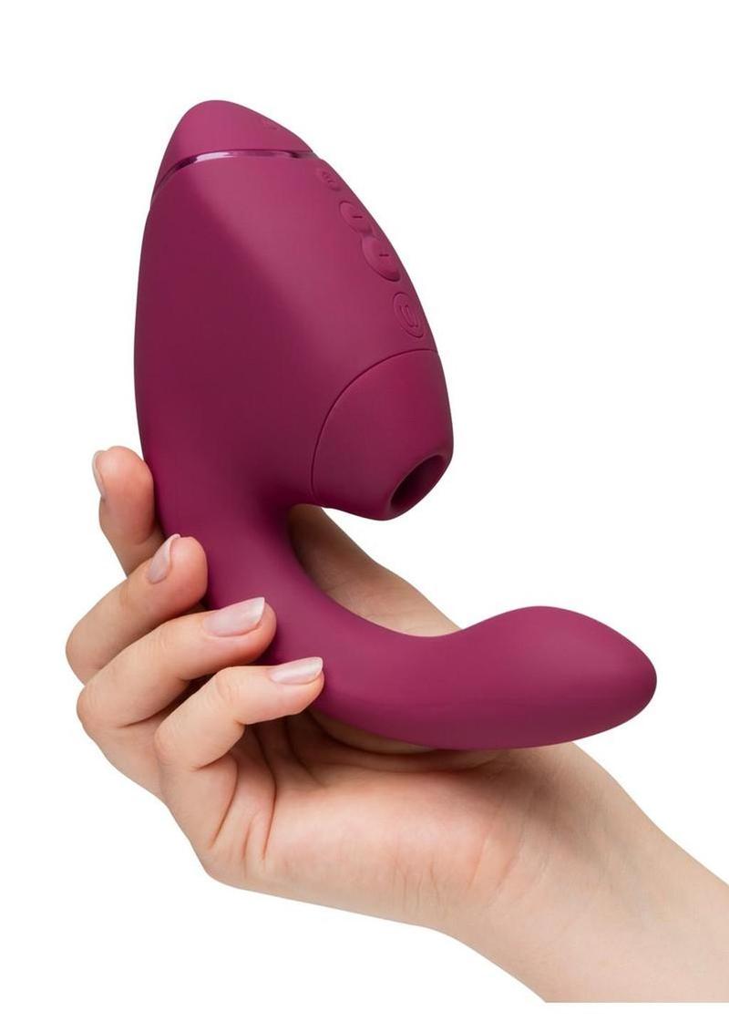 Womanizer Next Duo Rechargeable Silicone Dual G-Spot and Clitoral Stimulator - Dark