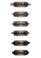 Zero Tolerance Cockstars Cock Ring Kit - Smoke - 6 Piece Kit