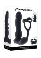 Zero Tolerance Popping P-Spot Rechargeable Silicone Massager - Black
