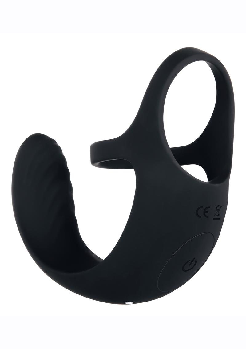 Zero Tolerance Vibrating Ball Cradle Silicone Rechargeable Ring with Remote Control
